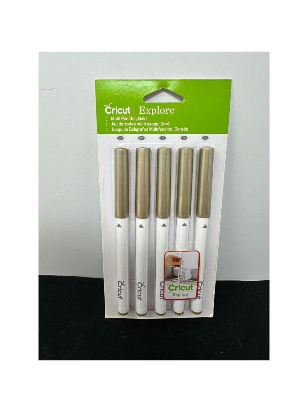 Cricut Explore Multi Pen Set Gold Write Draw Calligraphy Water Based Ink 5 Pack